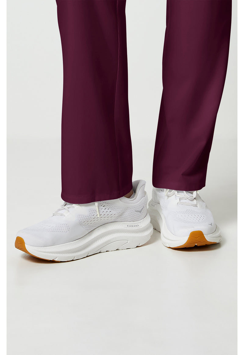 Wine - Men's Fly Front Cargo Scrub Pants (View 4)