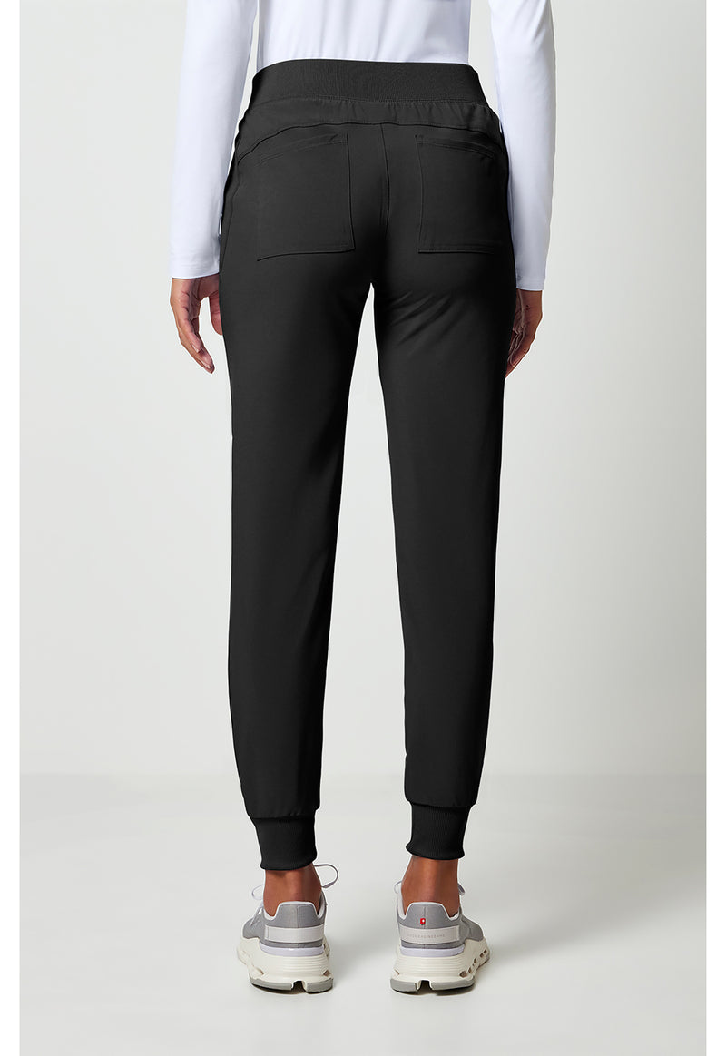 Black - Cherokee Allura Women Scrub Pants - Back View