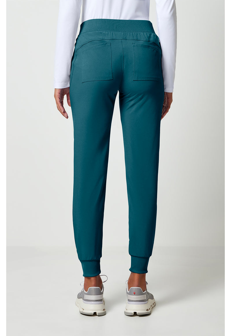 Caribbean Blue - Cherokee Allura Women Scrub Pants - Back View