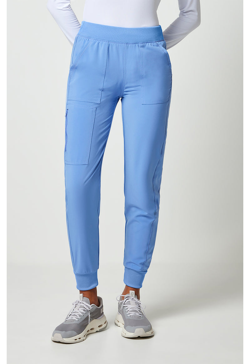 Ciel Blue - Cherokee Allura Women Scrub Pants - Front View