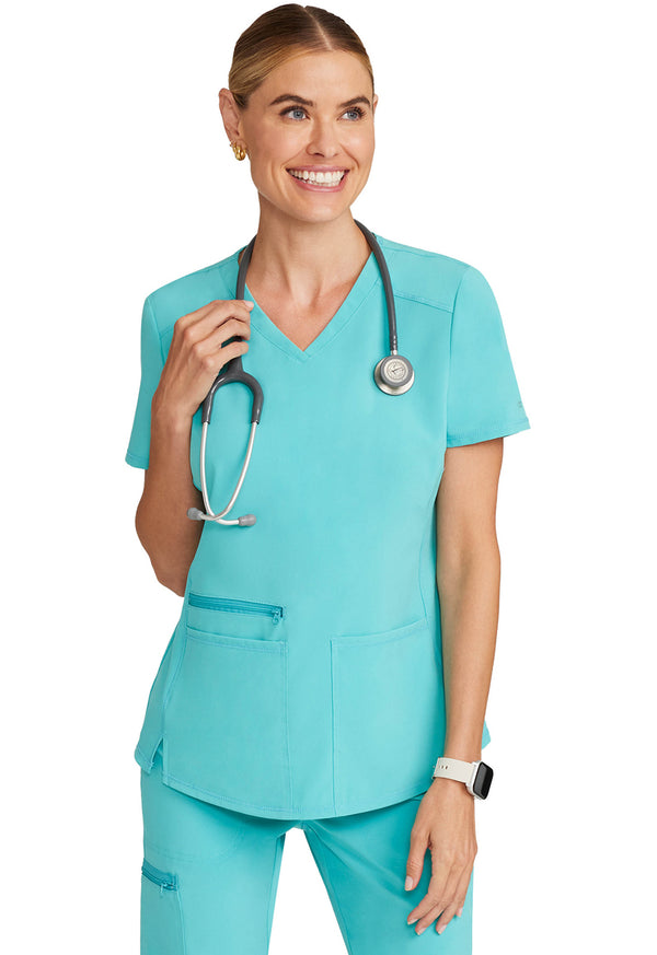 Women's V-Neck Scrub Top