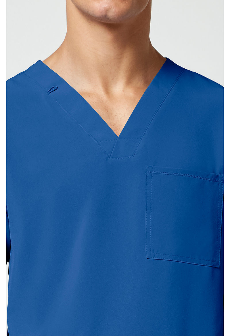 Royal - Men's V-Neck Scrub Top (View 2)
