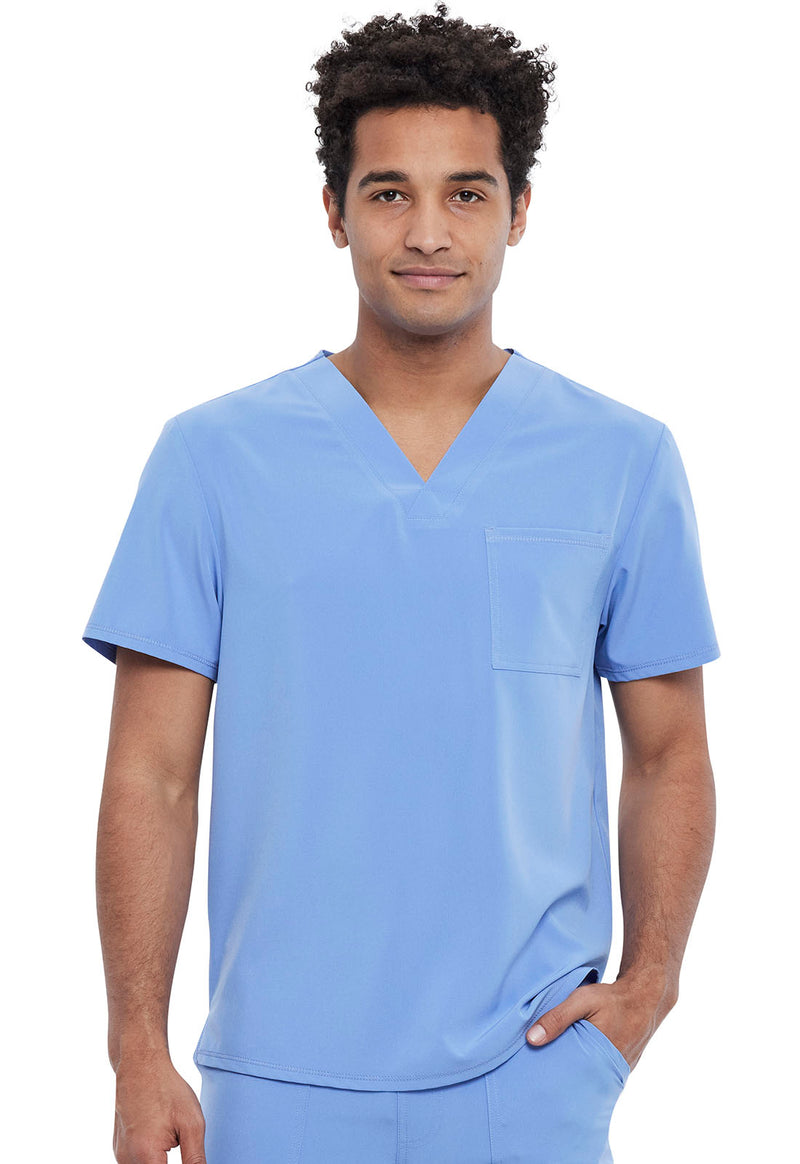 Ciel Blue - Men's Tuckable V-Neck Top