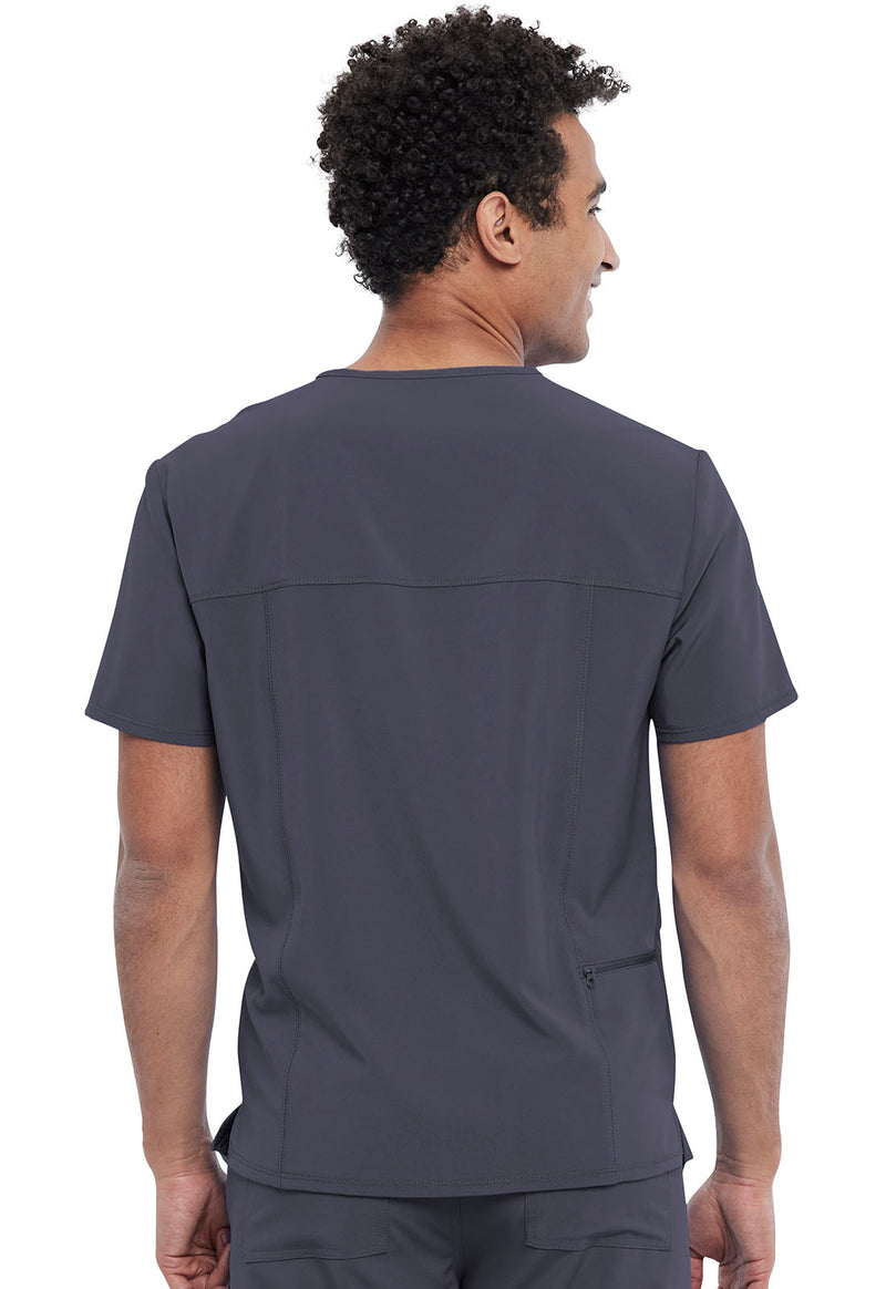 Pewter - Men's Tuckable V-Neck Top (Back)