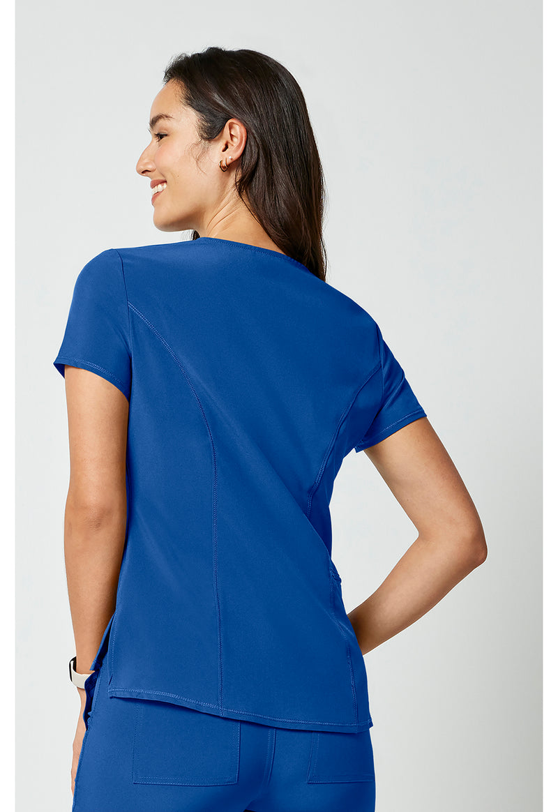 Royal - Cherokee Allura Women Scrub Top - Back View