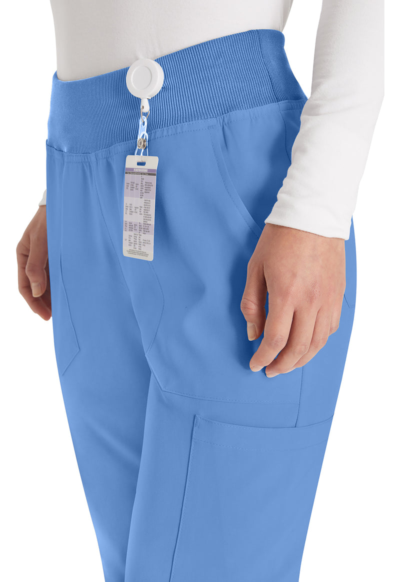 Ciel - Women's Natural Rise Tapered Leg Pull-On Scrub Pants – Tall (View 2)
