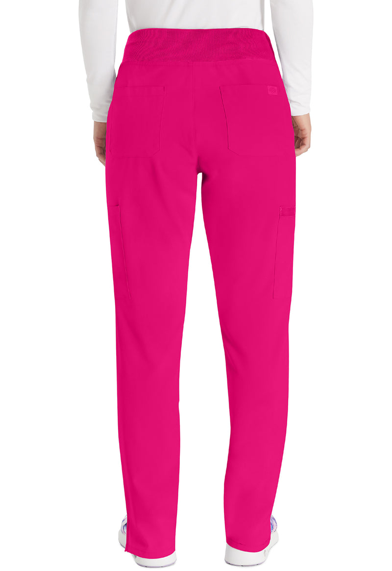 Hot Pink - Dickies EDS Essentials Women Scrub Pants - Back View
