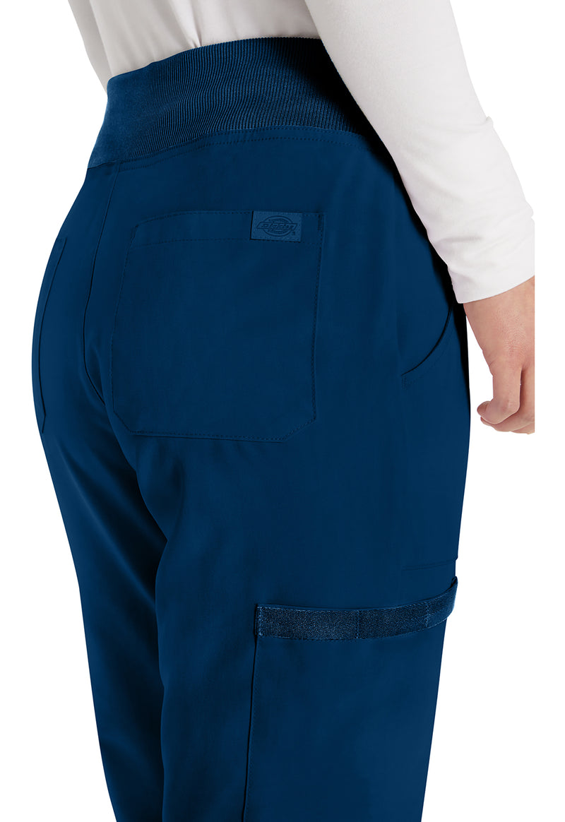 Navy - Women's Natural Rise Tapered Leg Pull-On Scrub Pants – Regular (View 4)