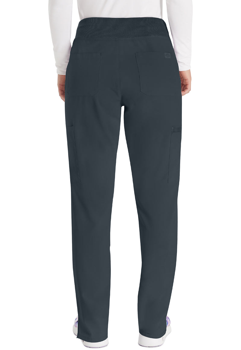 Pewter - Dickies EDS Essentials Women Scrub Pants - Back View