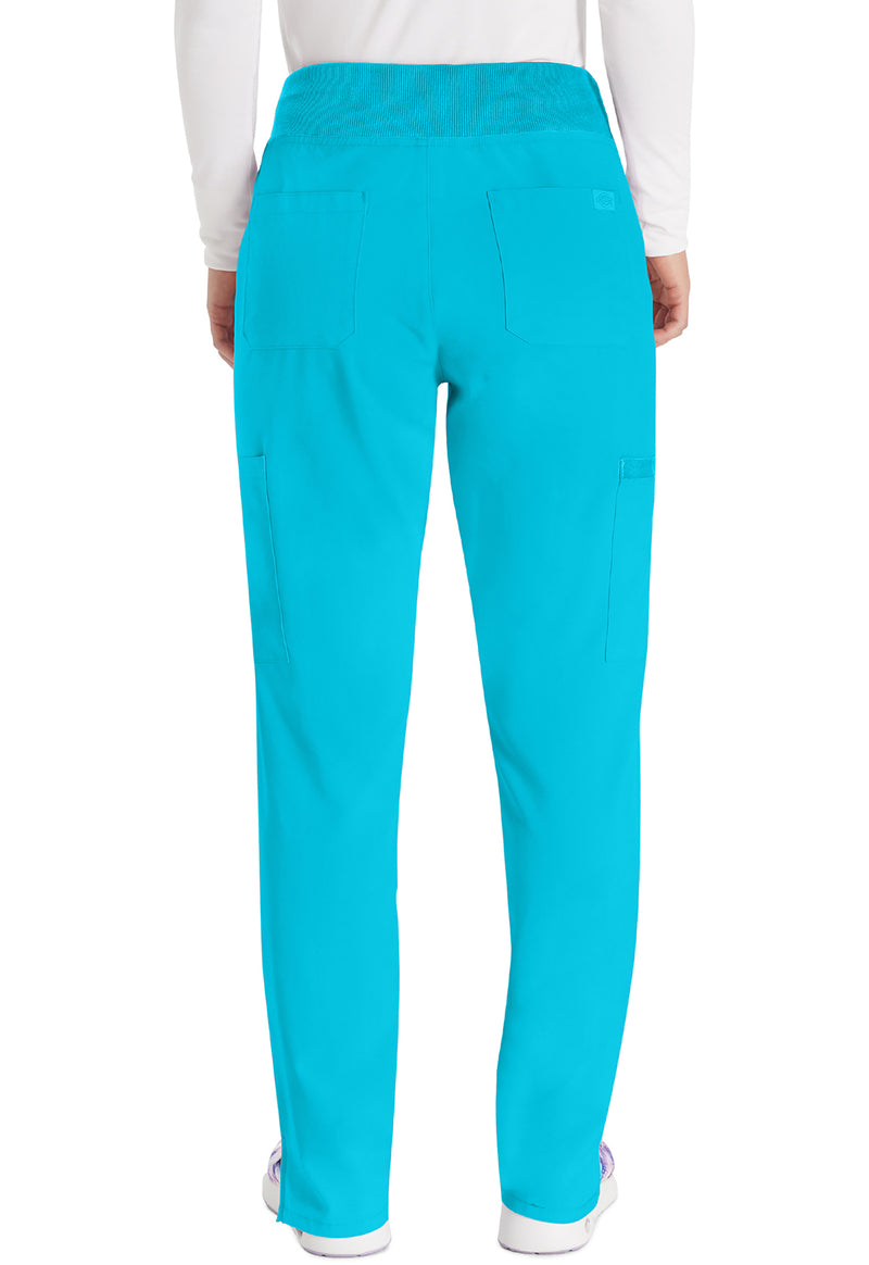 Turquoise - Dickies EDS Essentials Women Scrub Pants - Back View
