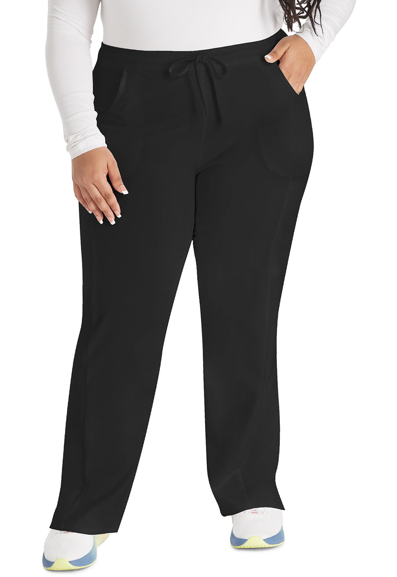 Black - Dickies EDS Essentials Women Scrub Pants - Front View
