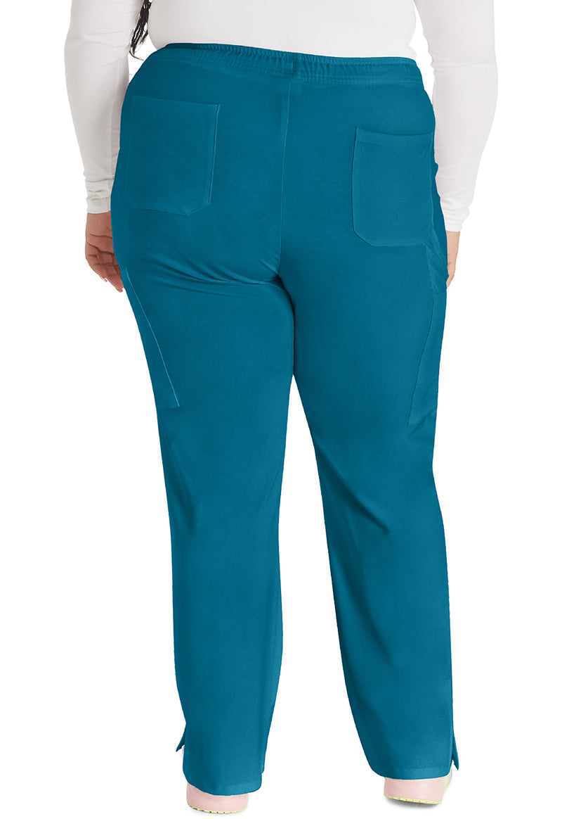 Caribbean Blue - Dickies EDS Essentials Women Scrub Pants - Back View