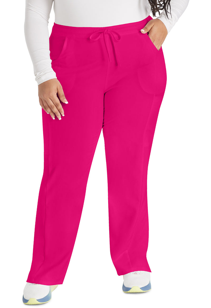 Hot Pink - Dickies EDS Essentials Women Scrub Pants - Front View