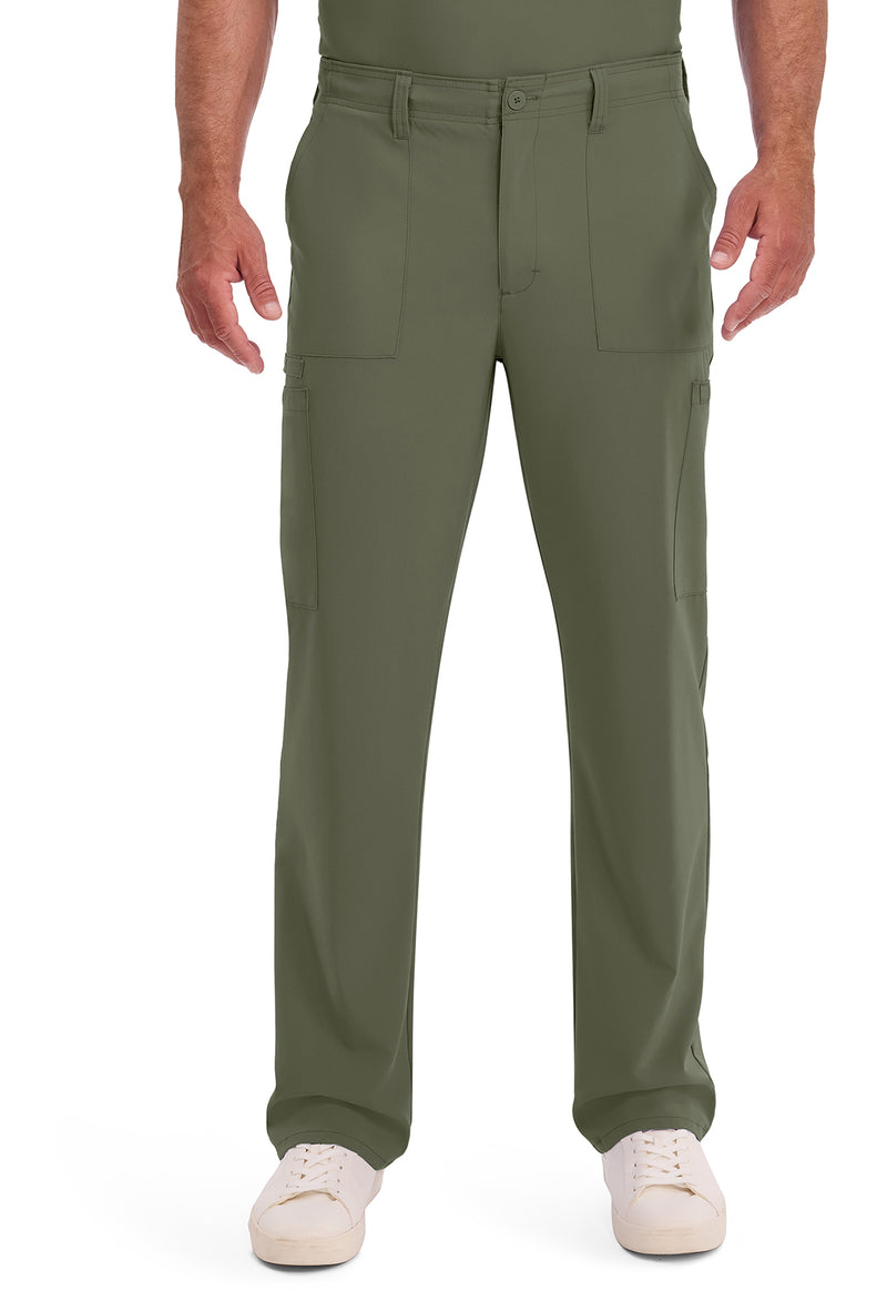 Olive - Dickies EDS Essentials Men Scrub Pants - Front View