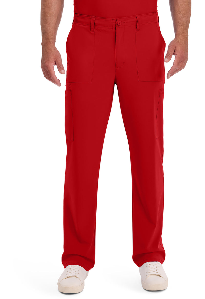 Red - Dickies EDS Essentials Men Scrub Pants - Front View