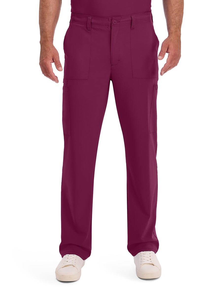 Wine - Dickies EDS Essentials Men Scrub Pants - Front View