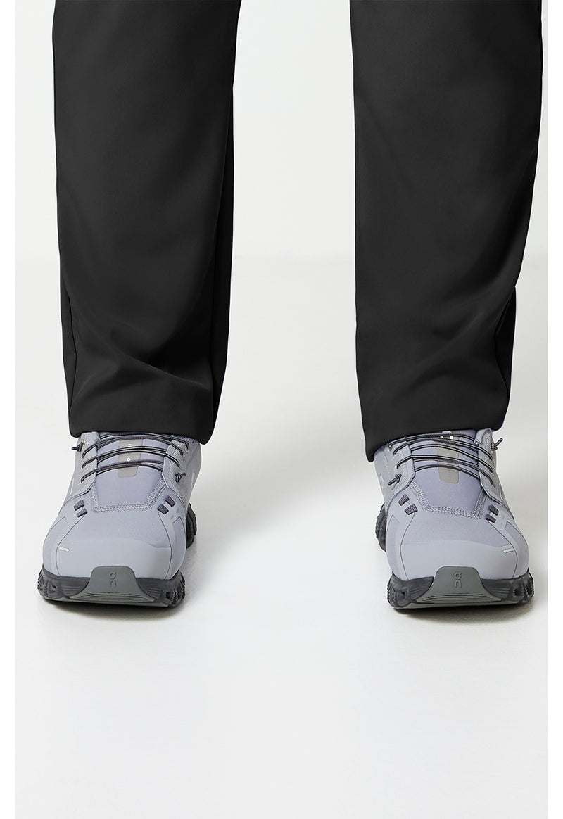 Black - Unisex Natural Rise Tapered Leg Scrub Pants (View 4)