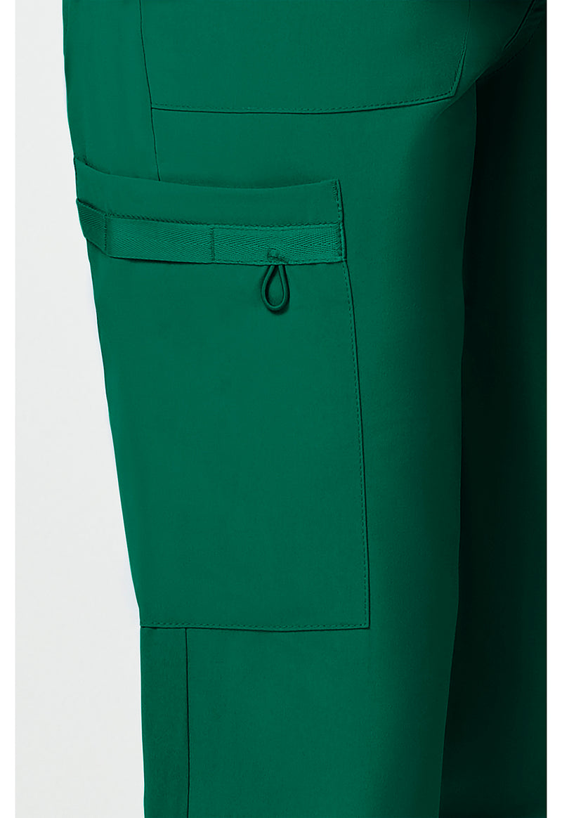 Hunter Green - Unisex Natural Rise Tapered Leg Scrub Pants (View 4)