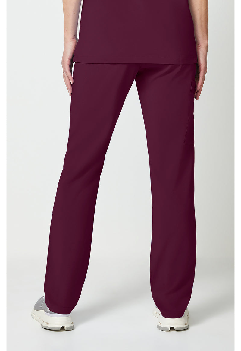 Wine - Dickies EDS Essentials Unisex Scrub Pants - Back View