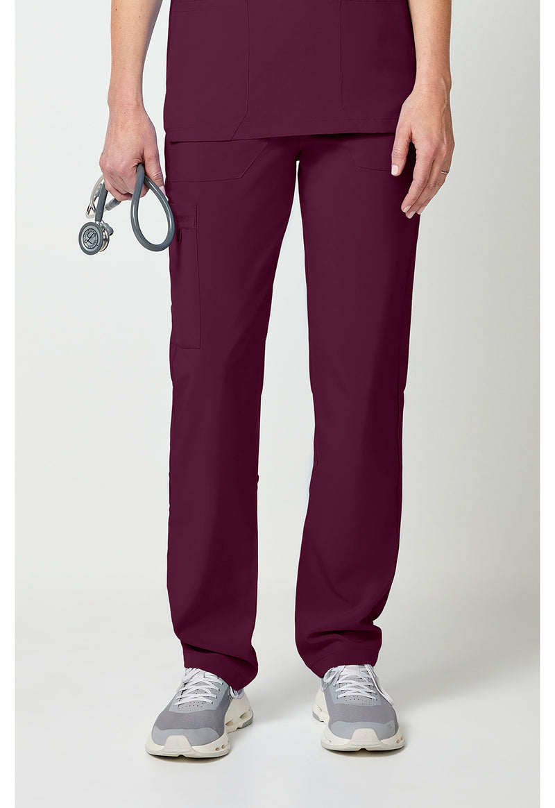 Wine - Dickies EDS Essentials Unisex Scrub Pants - Front View