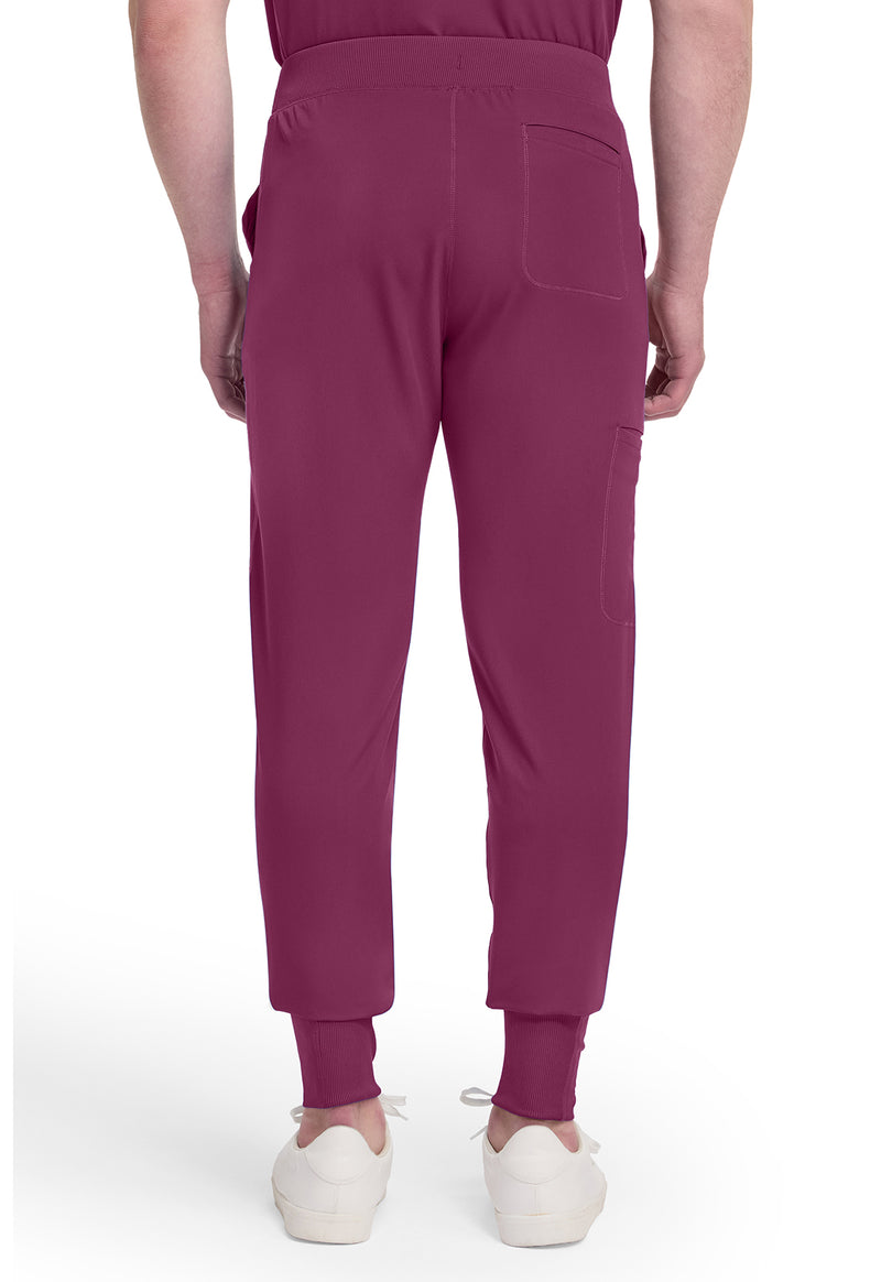 Wine - Men's Natural Rise Jogger – Short (Back)