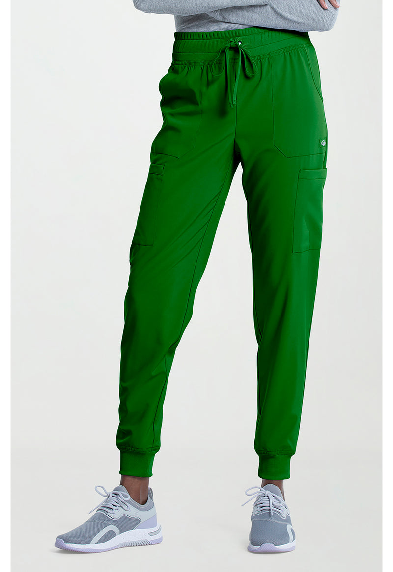 Fern Green - Dickies EDS Essentials Women Scrub Pants - Front View