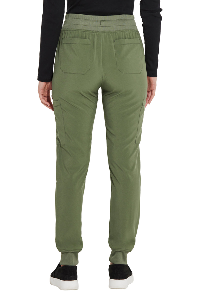 Olive - Dickies EDS Essentials Women Scrub Pants - Back View