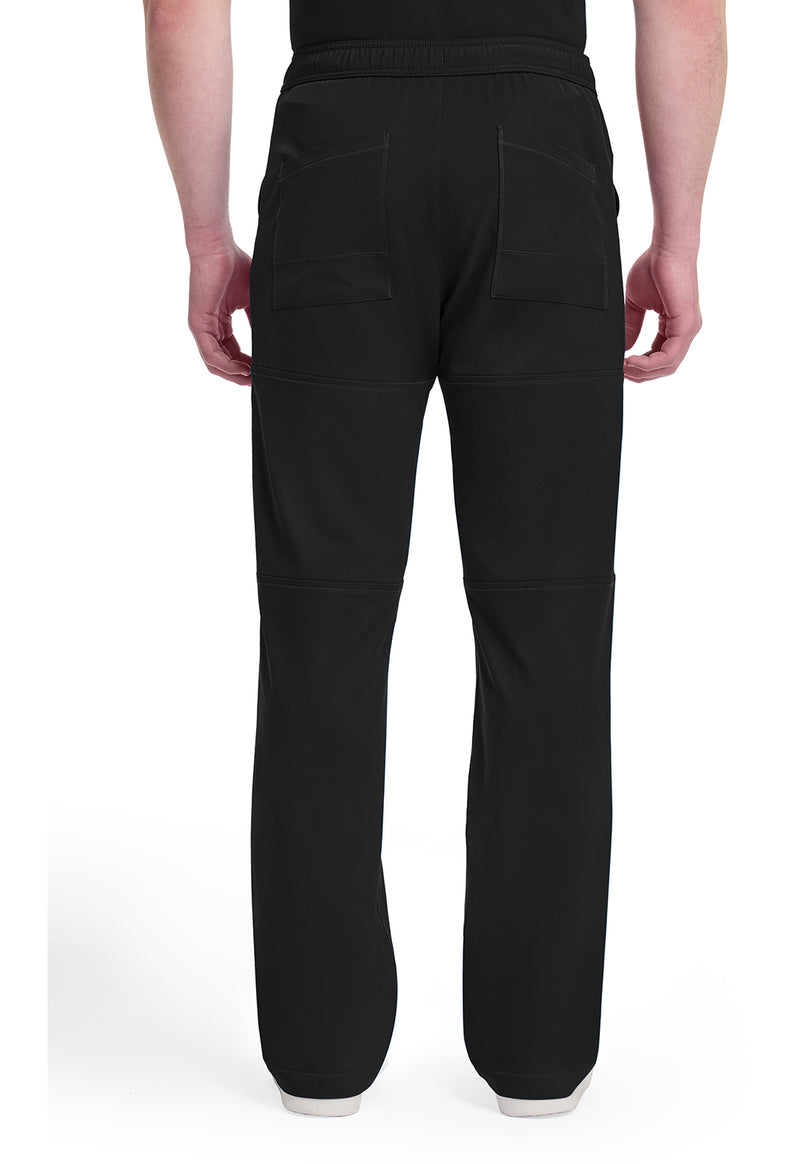 black - Men's Zip Fly Cargo Pant (Back)