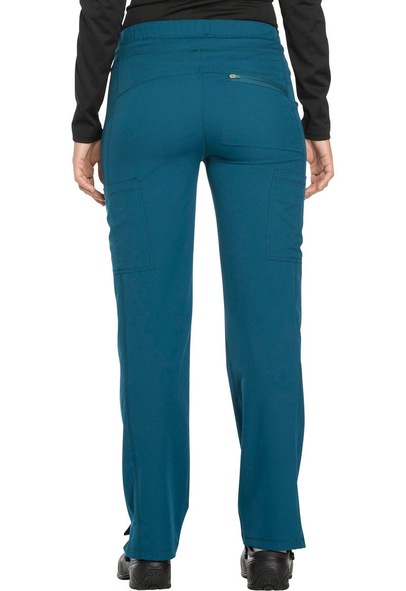 Caribbean Blue - Dickies Dynamix Women Scrub Pants - Back View
