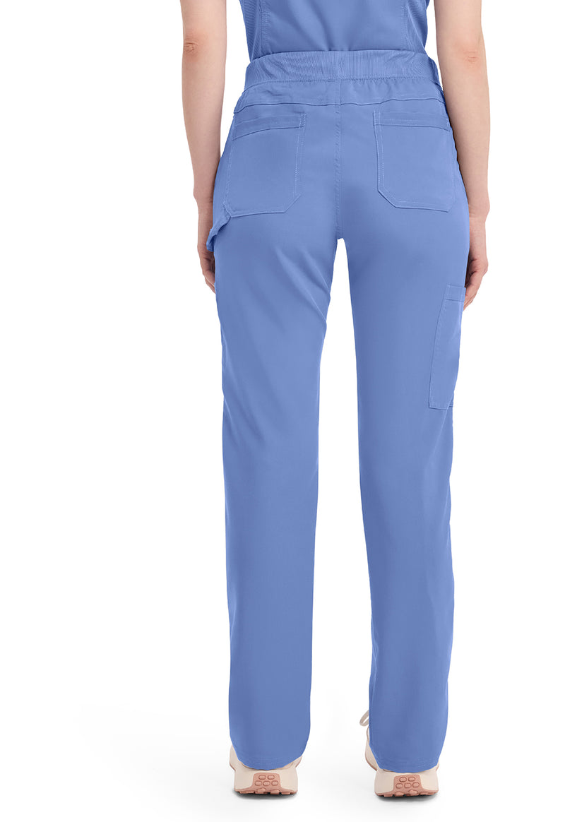 Ciel Blue - Dickies Balance Women Scrub Pants - Back View