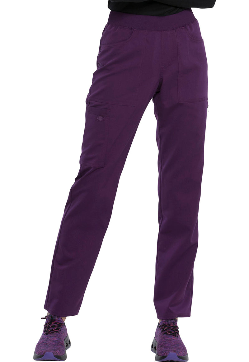 Eggplant - Dickies Balance Women Scrub Pants - Front View