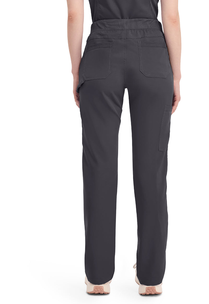 Pewter - Dickies Balance Women Scrub Pants - Back View