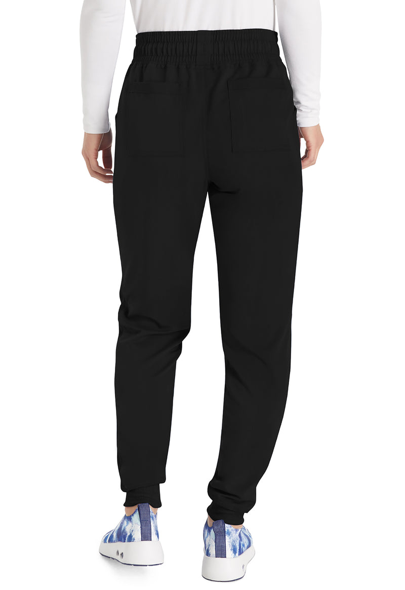 Black - Dickies Balance Women Scrub Pants - Back View