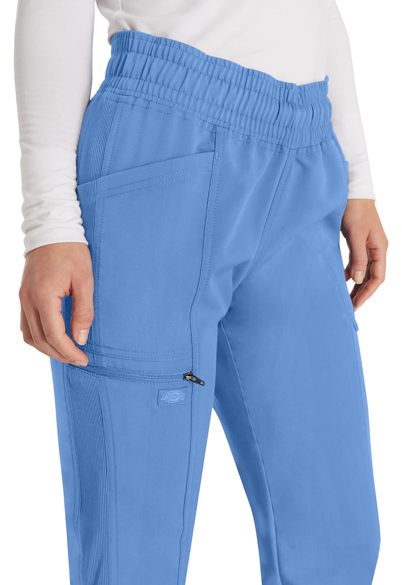 Ciel Blue - Women's Mid Rise Jogger Scrub Pants (View 3)