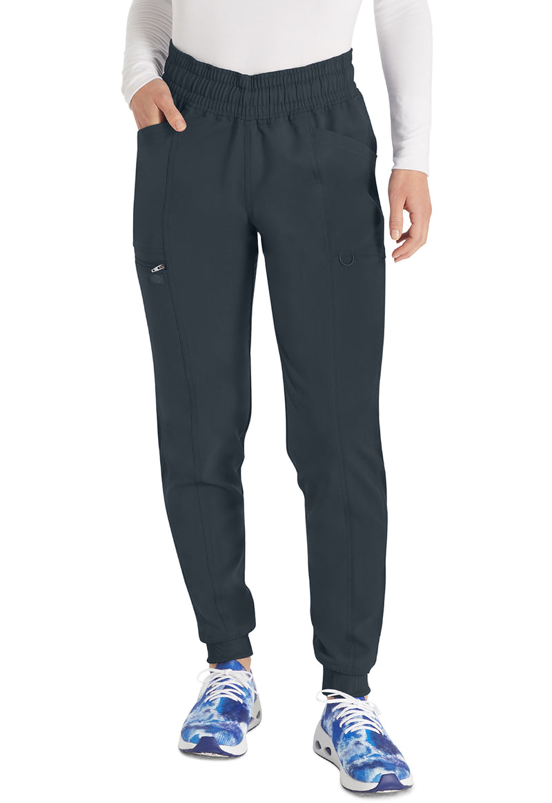 Pewter - Dickies Balance Women Scrub Pants - Front View