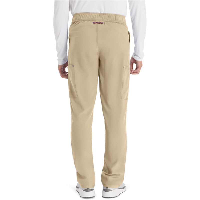 khaki - Men's Mid Rise Zip Fly Straight Leg Pant