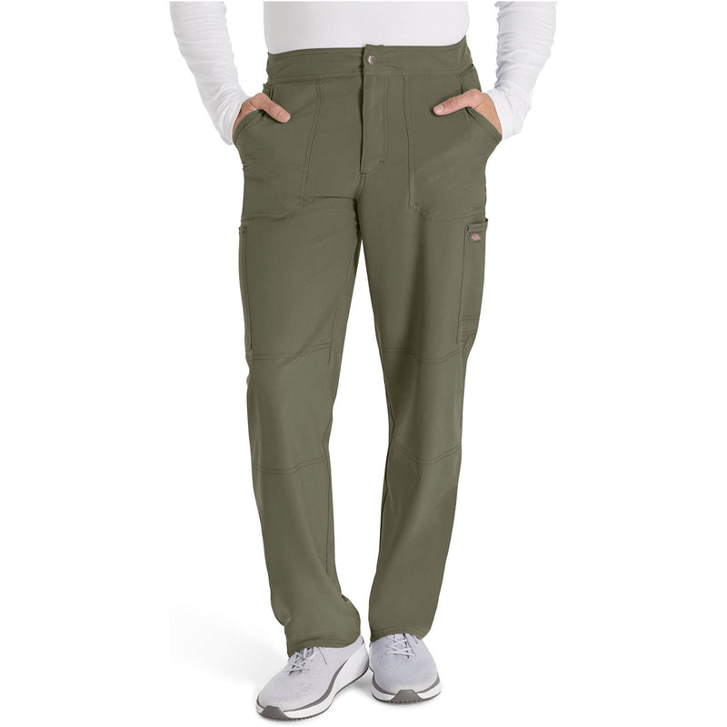 olive - Men's Mid Rise Zip Fly Straight Leg Pant
