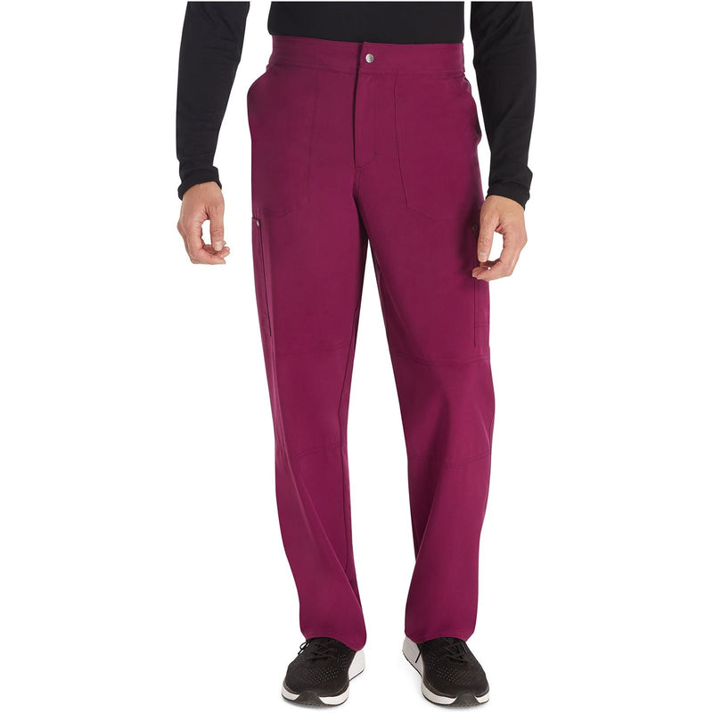 wine - Men's Mid Rise Zip Fly Straight Leg Pant