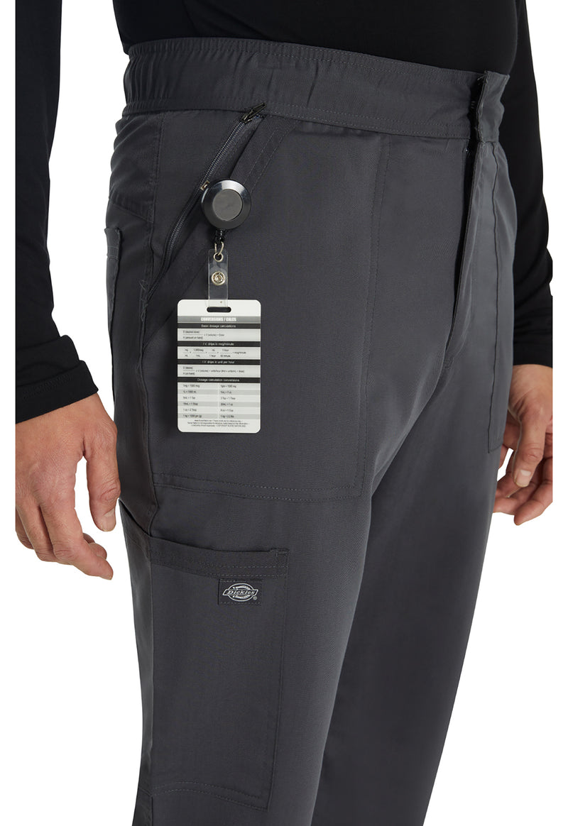 Pewter - Men's Mid Rise Straight Leg Scrub Pants (View 3)
