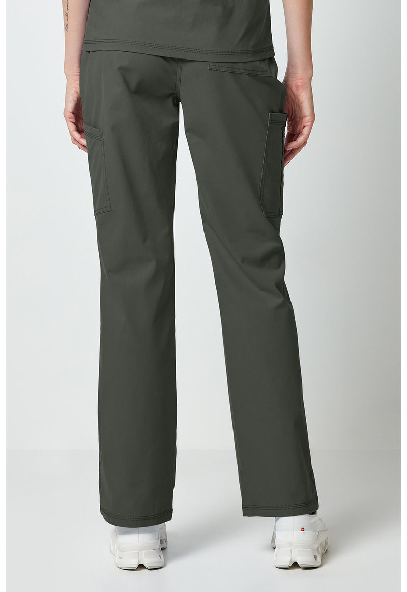 Olive - Dickies Forge Women Scrub Pants - Back View