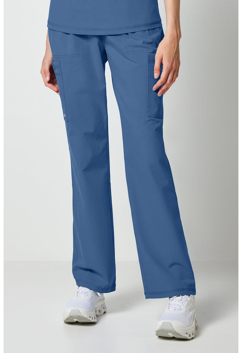 Vintage Blue - Dickies Forge Women Scrub Pants - Front View
