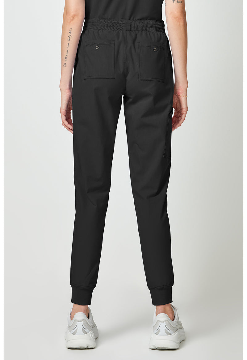 Black - Dickies Forge Women Scrub Pants - Back View