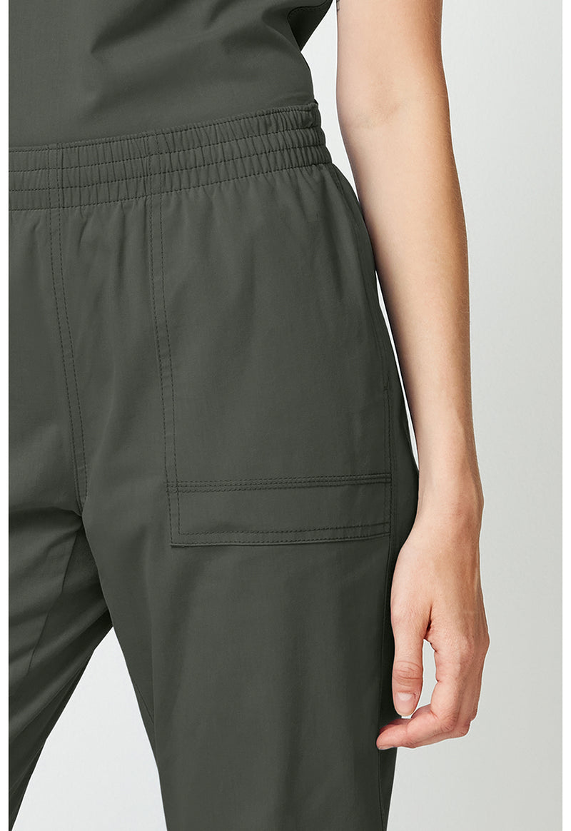 Olive - Women's Mide Rise Cargo Jogger (View 4)