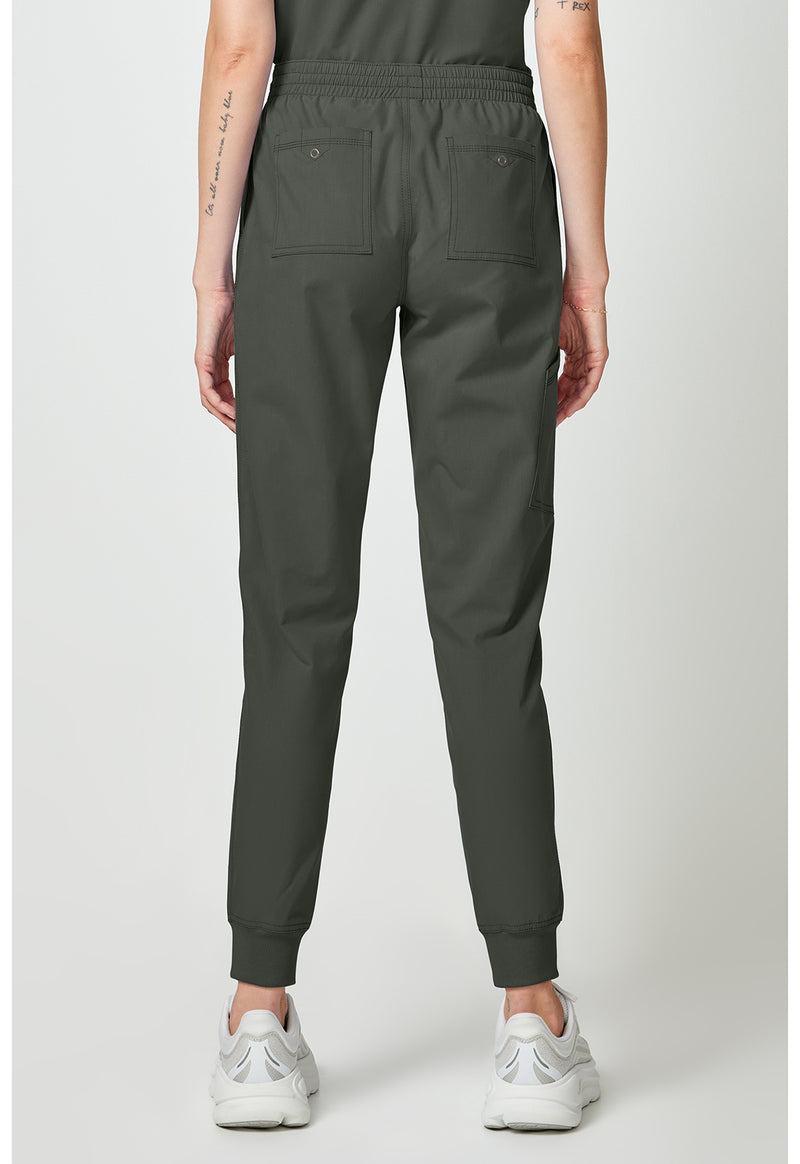 Olive - Dickies Forge Women Scrub Pants - Back View