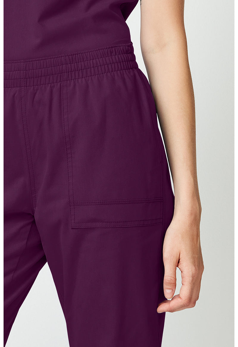 Wine - Women's Mide Rise Cargo Jogger (View 4)