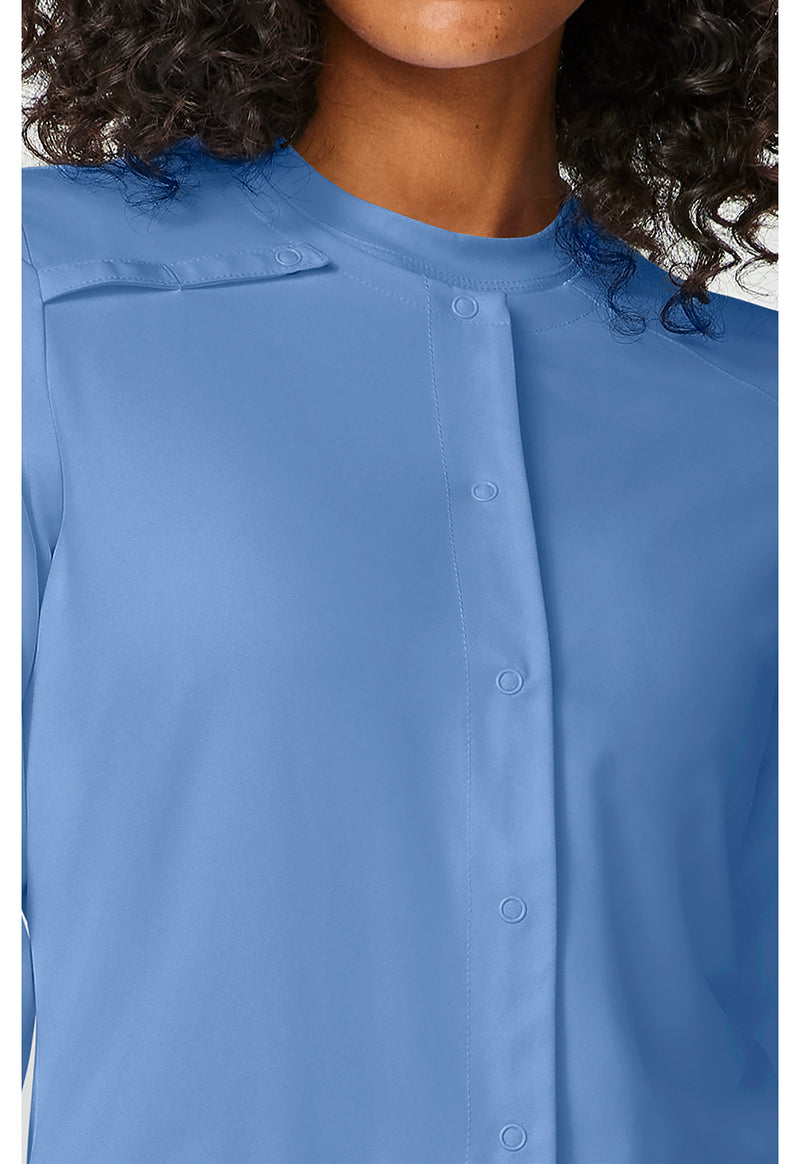 Ciel - Women's Snap Front Warm-up Scrub Jacket (View 2)