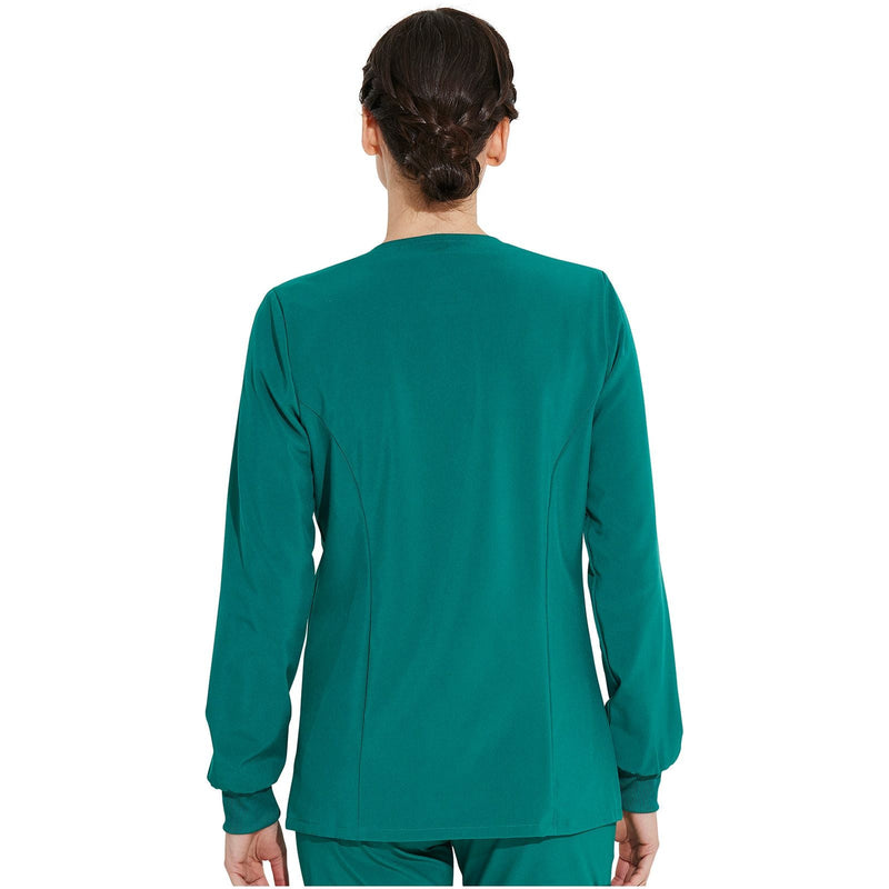 hunter green - Snap Front Warm-Up Jacket
