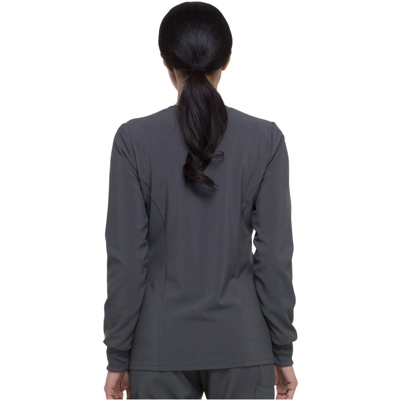 pewter - Snap Front Warm-Up Jacket