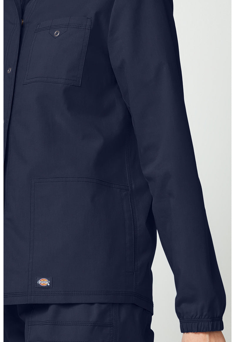 Navy - Women's snap front jacket (View 4)