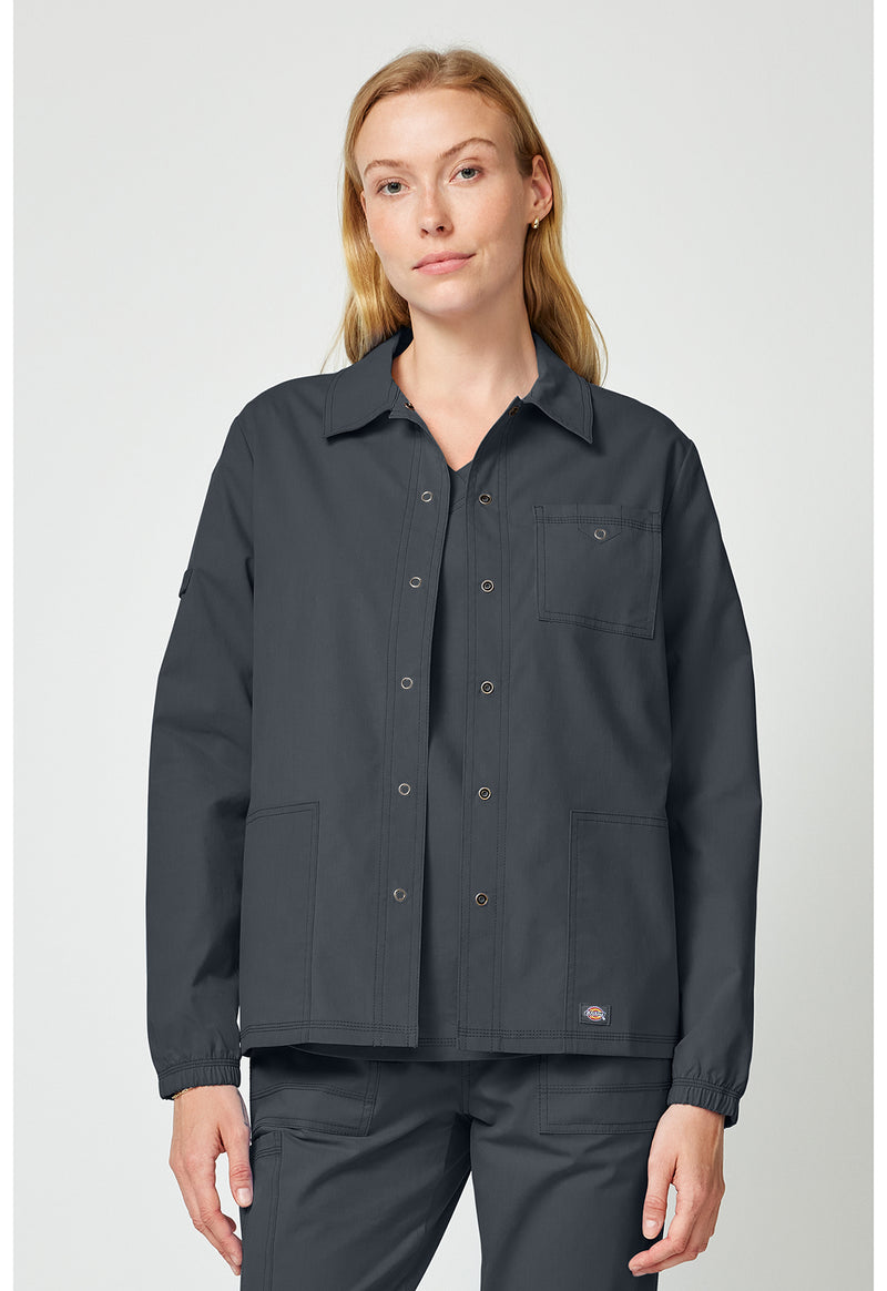 Pewter - Women's snap front jacket